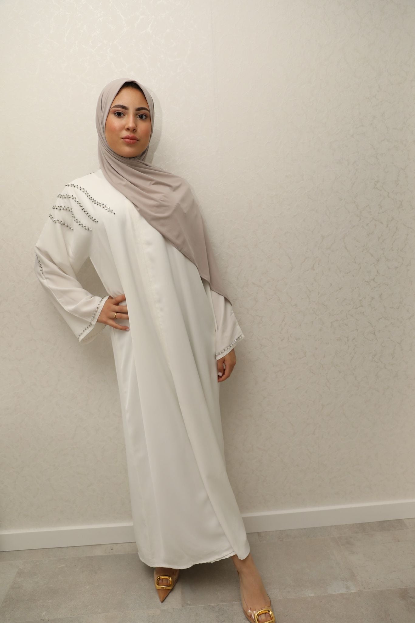 Diamond Snow Abaya