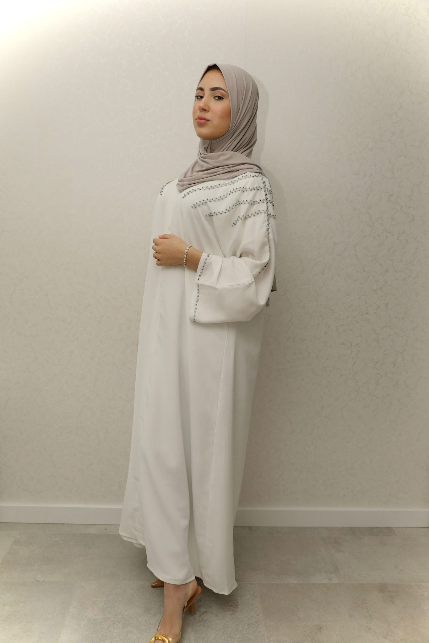 Diamond Snow Abaya