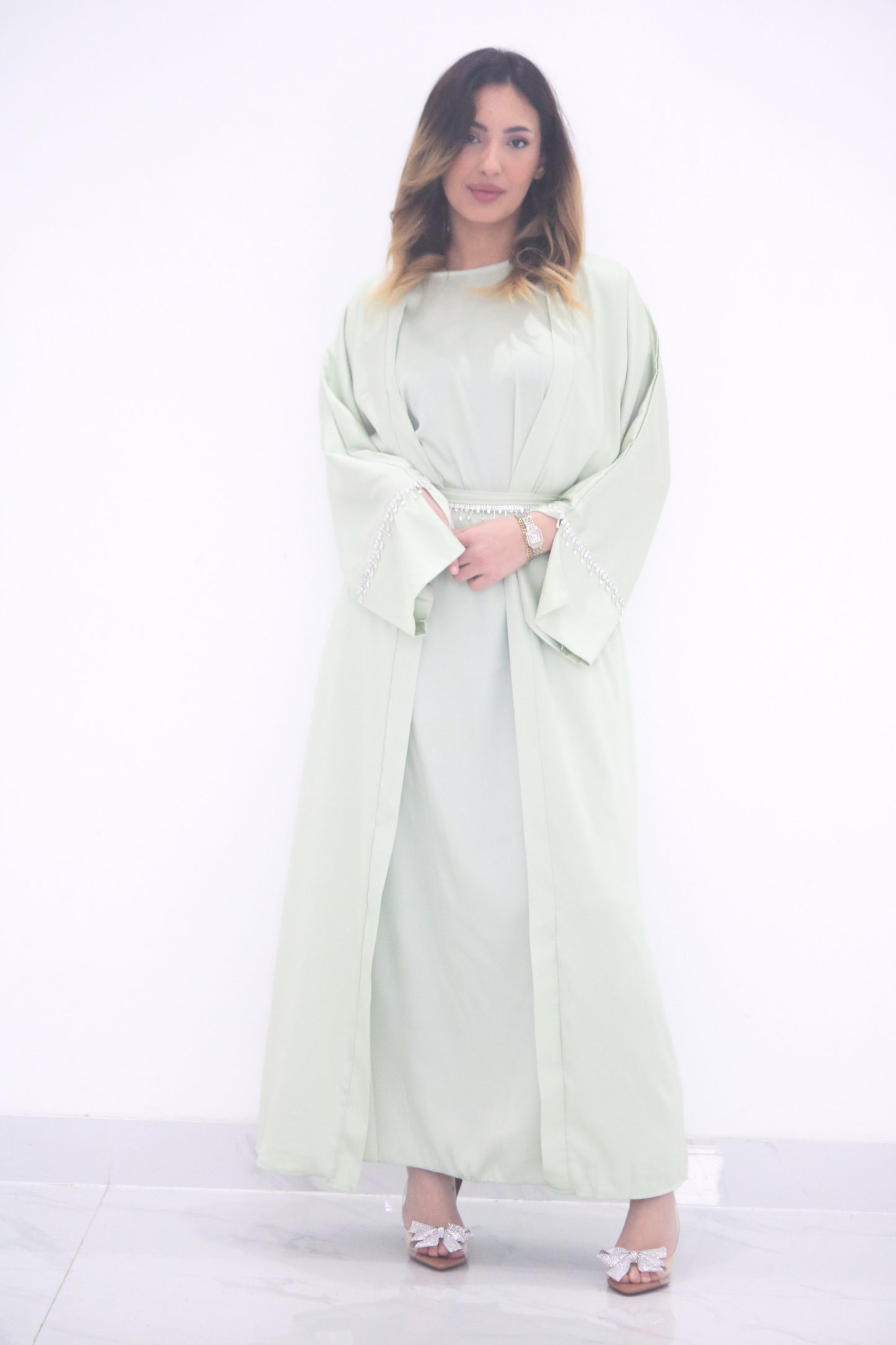 Celeste Sage Mint Abaya