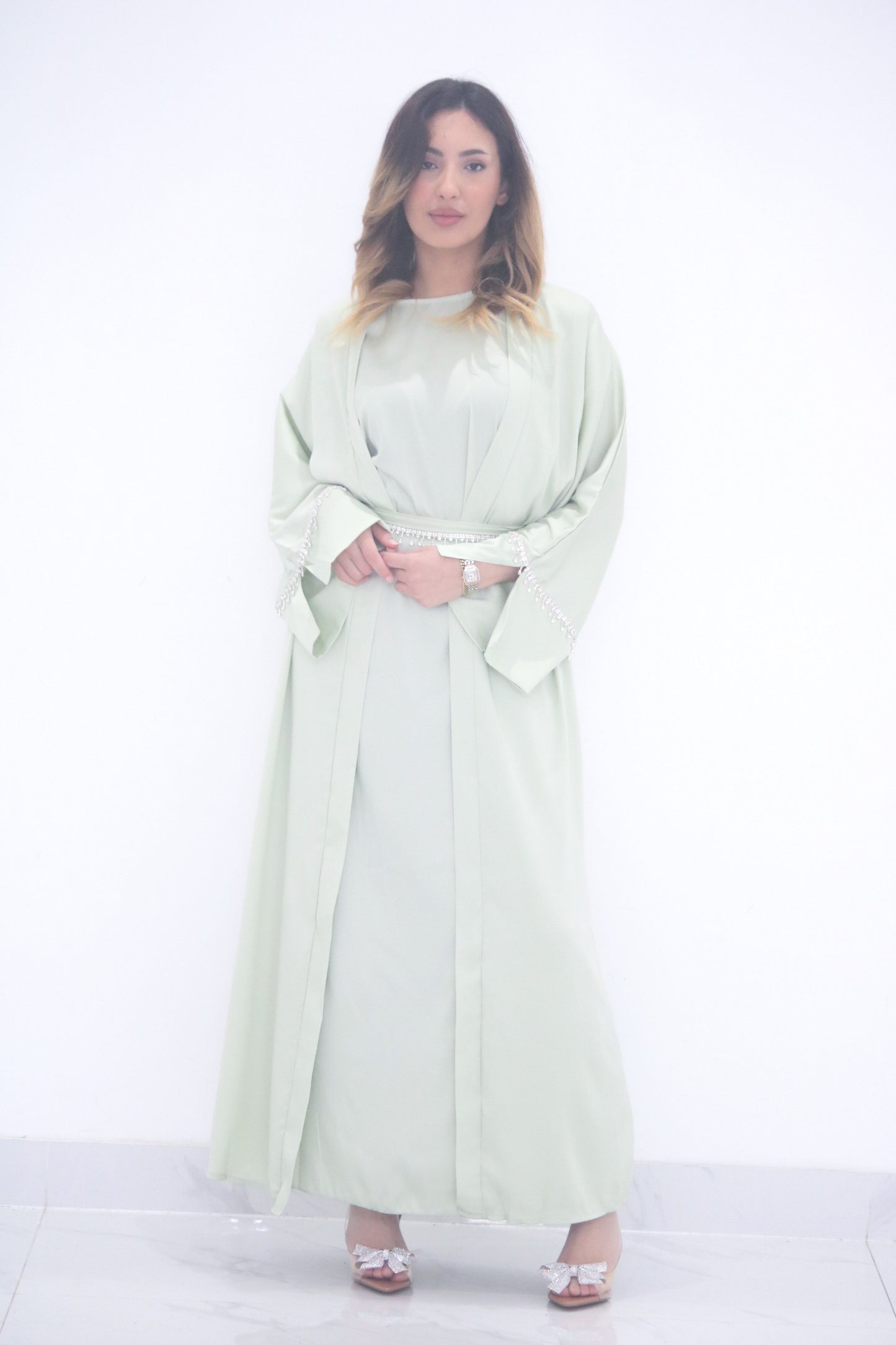 Celeste Sage Mint Abaya