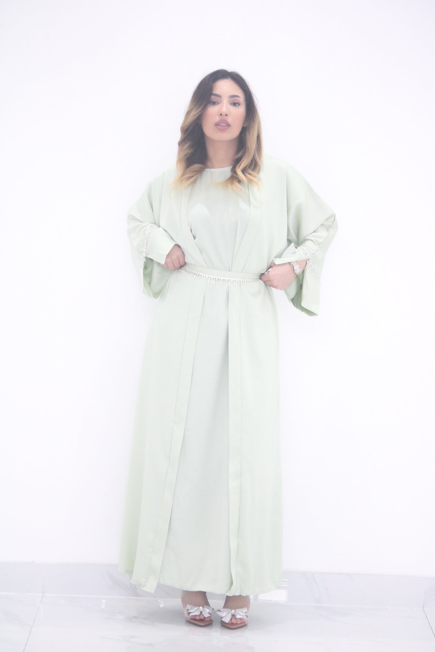 Celeste Sage Mint Abaya