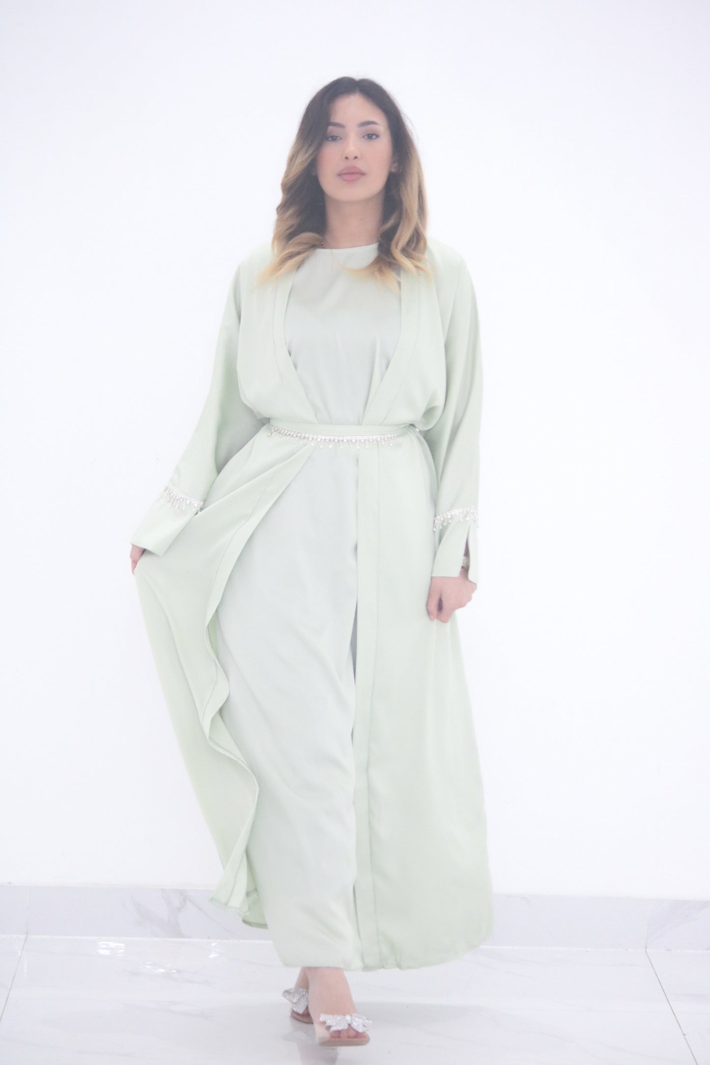Celeste Sage Mint Abaya