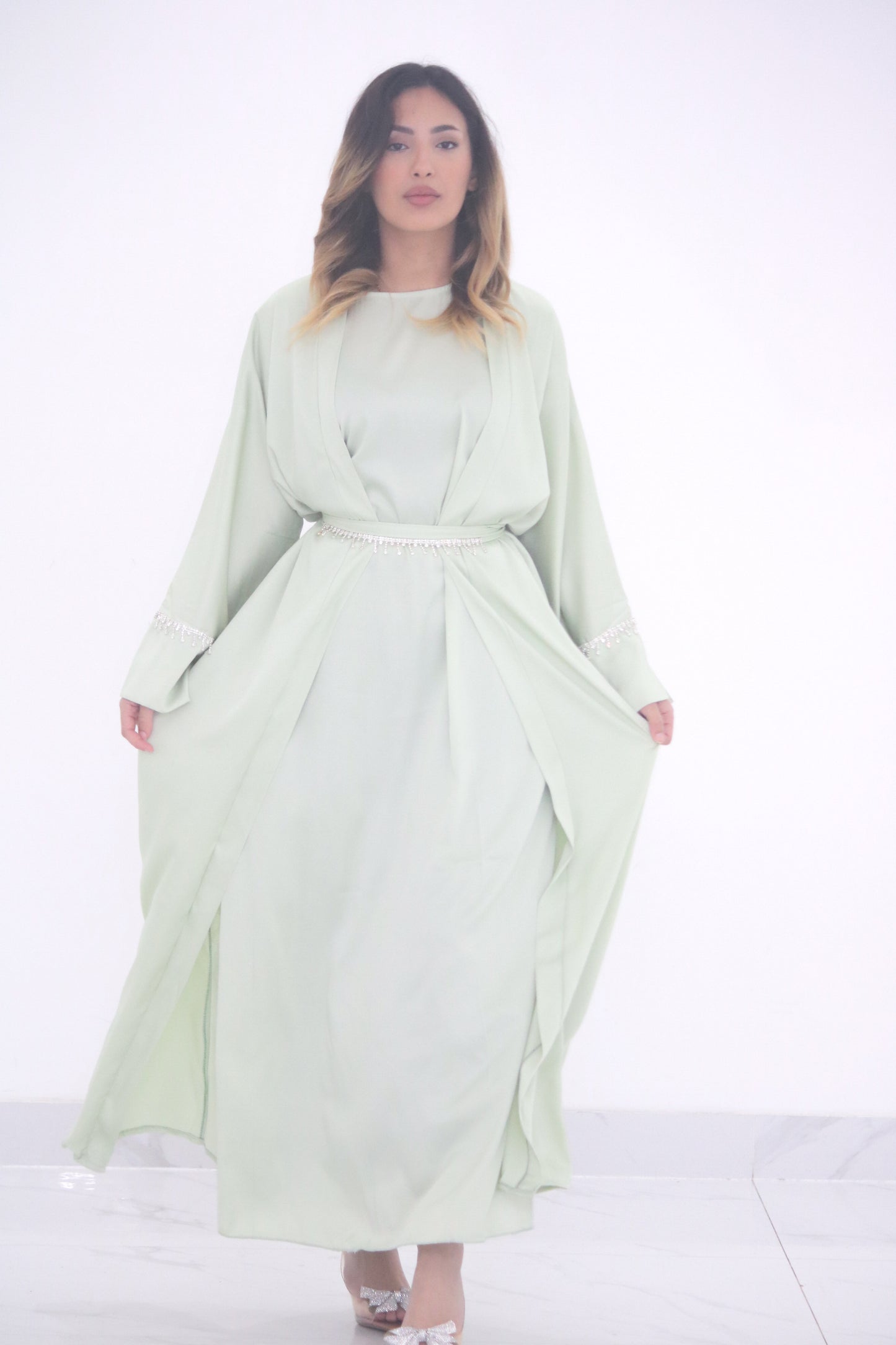 Celeste Sage Mint Abaya
