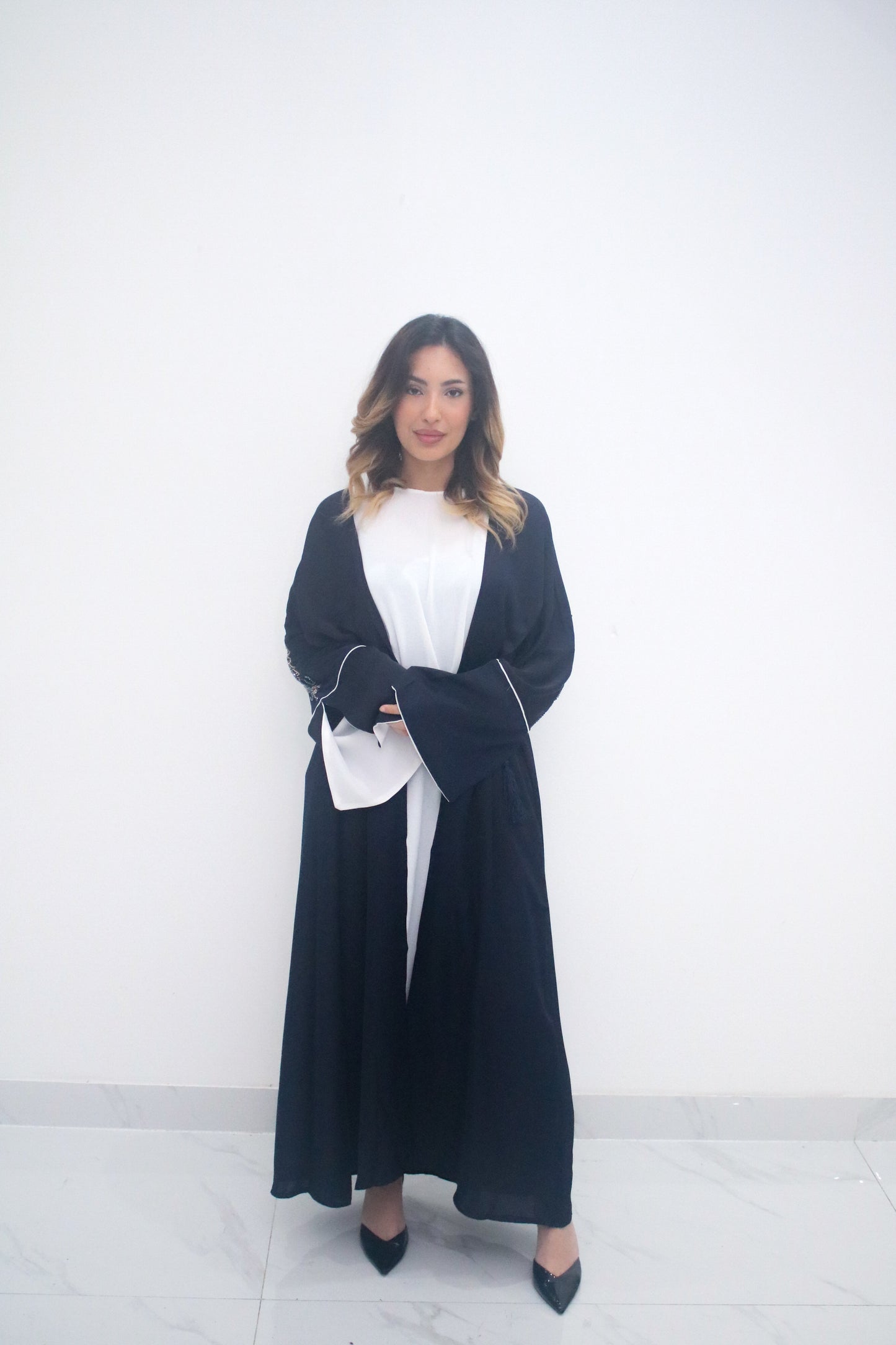 Navy Blue Allure Abaya