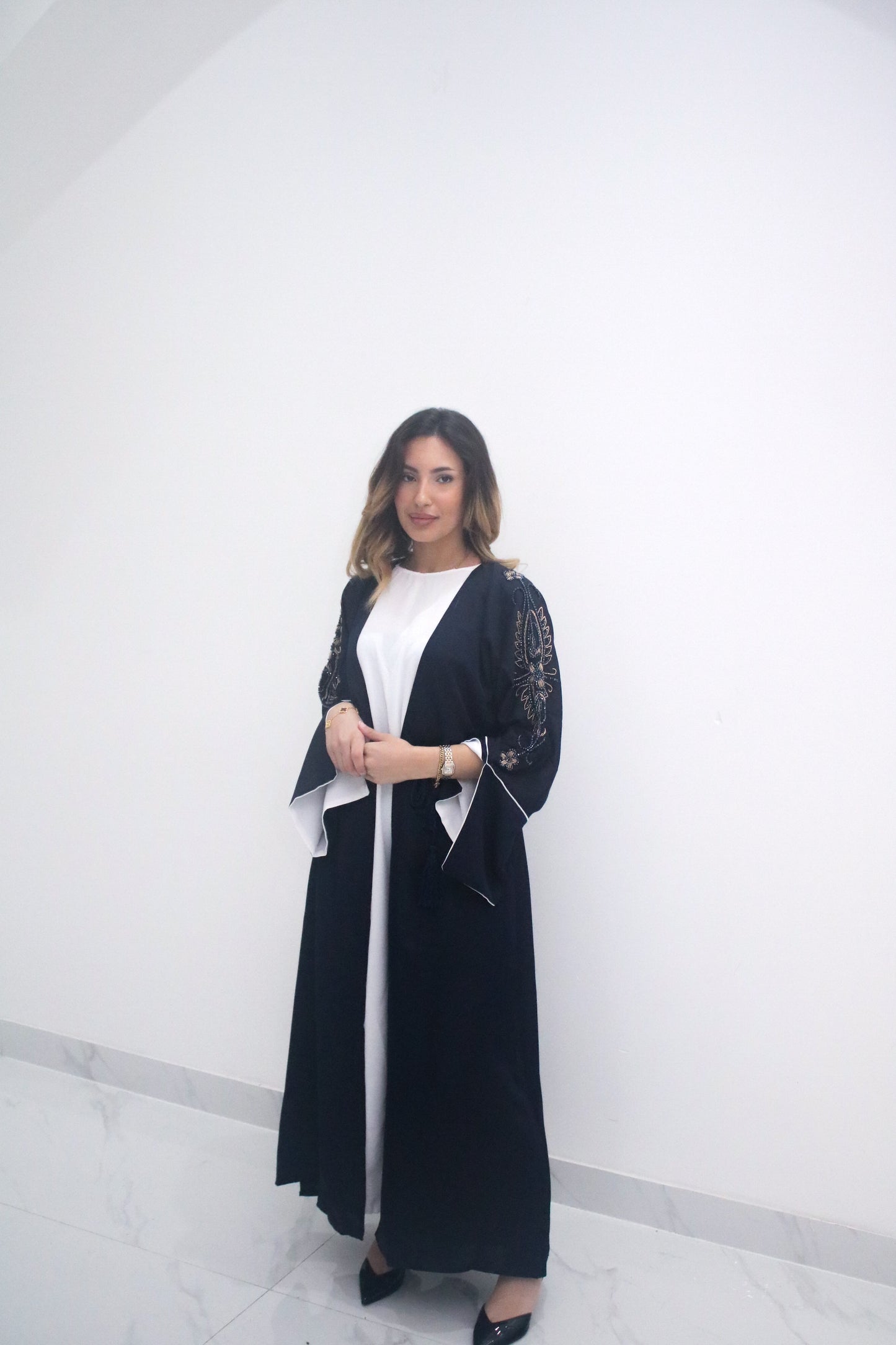 Navy Blue Allure Abaya