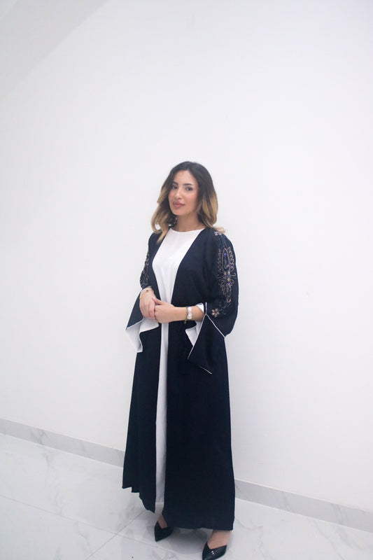 Navy Blue Allure Abaya