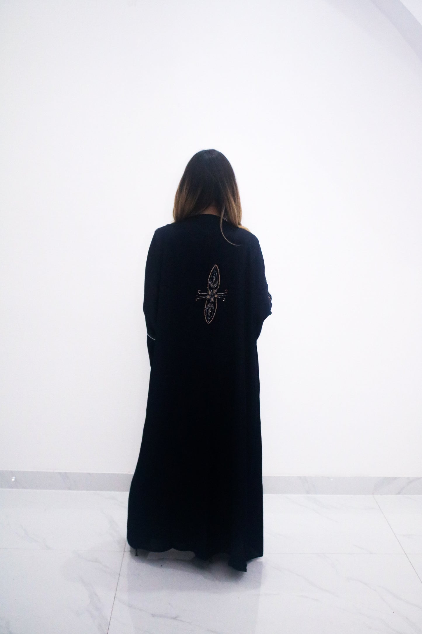 Navy Blue Allure Abaya