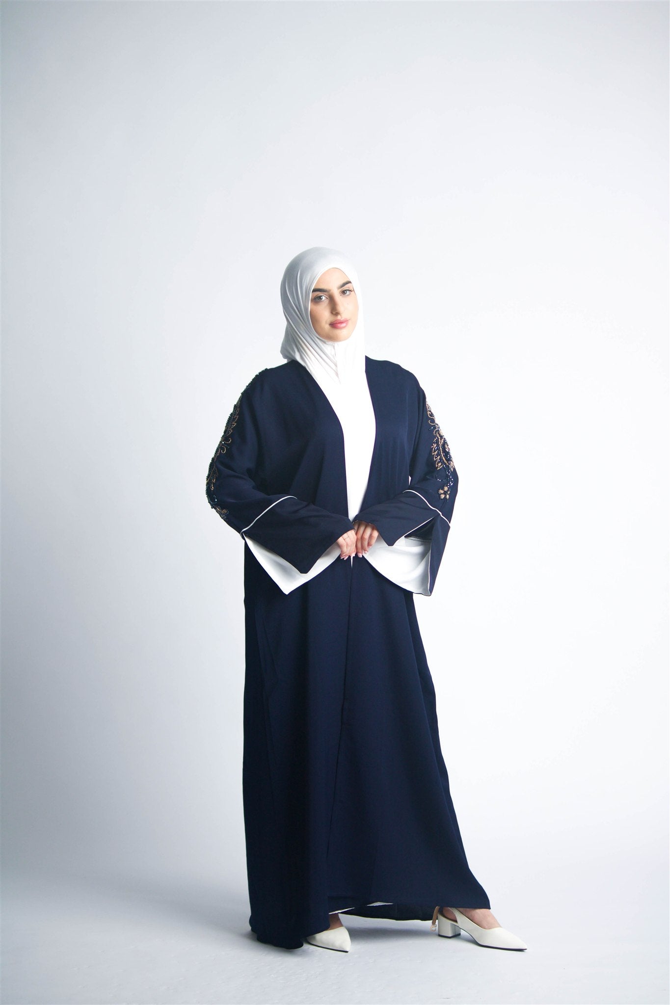 Navy Blue Allure Abaya