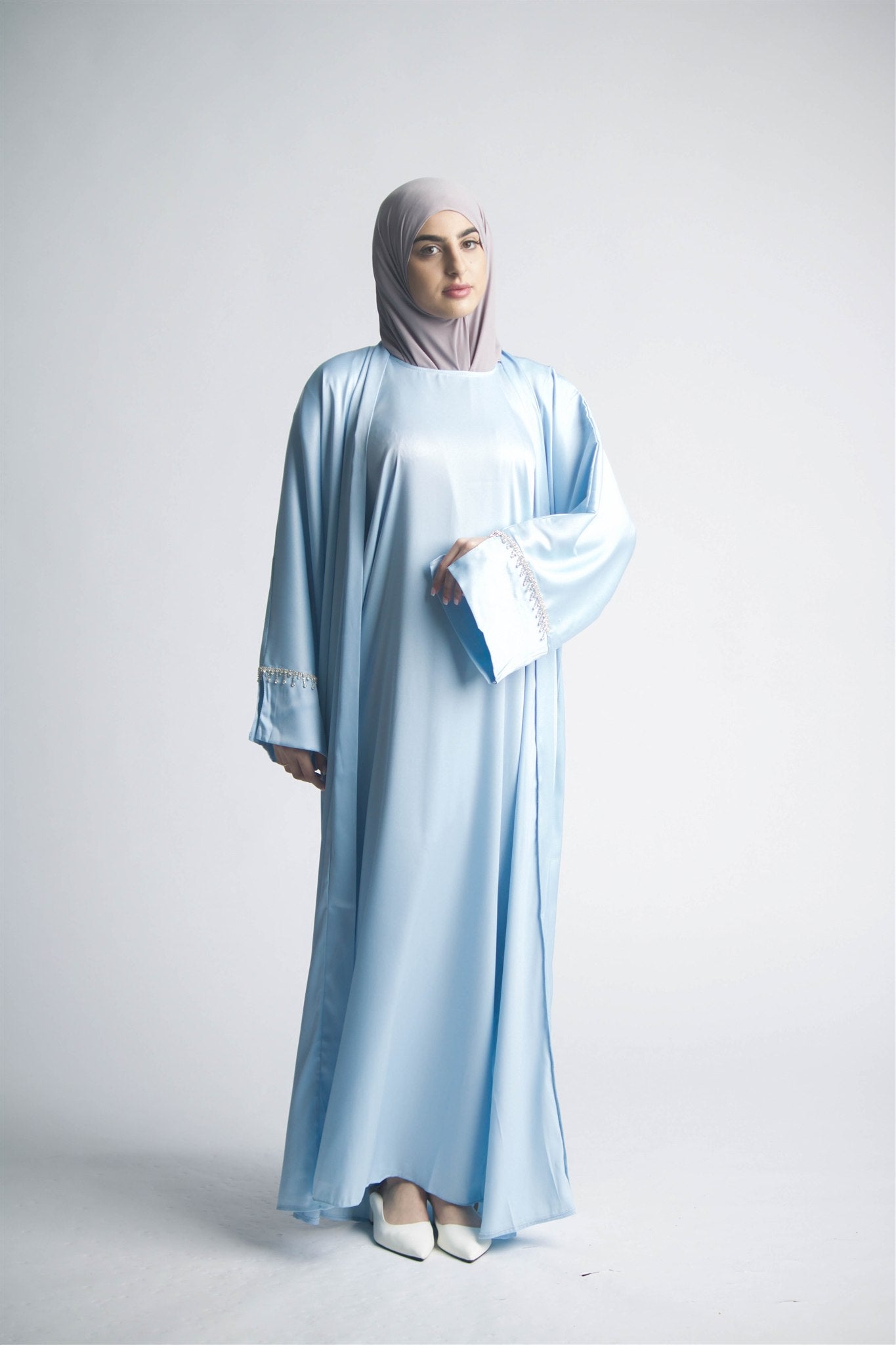 Celeste Sky Blue Abaya