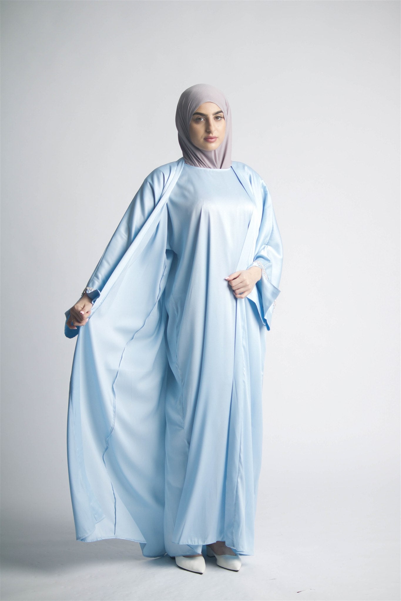 Celeste Sky Blue Abaya