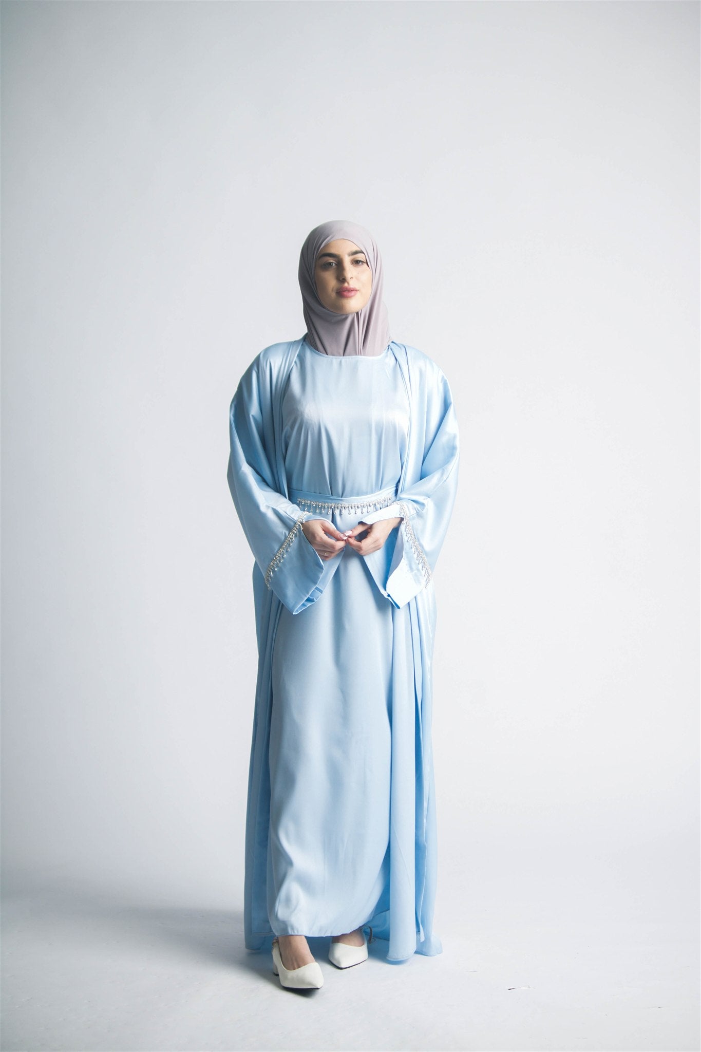 Celeste Sky Blue Abaya