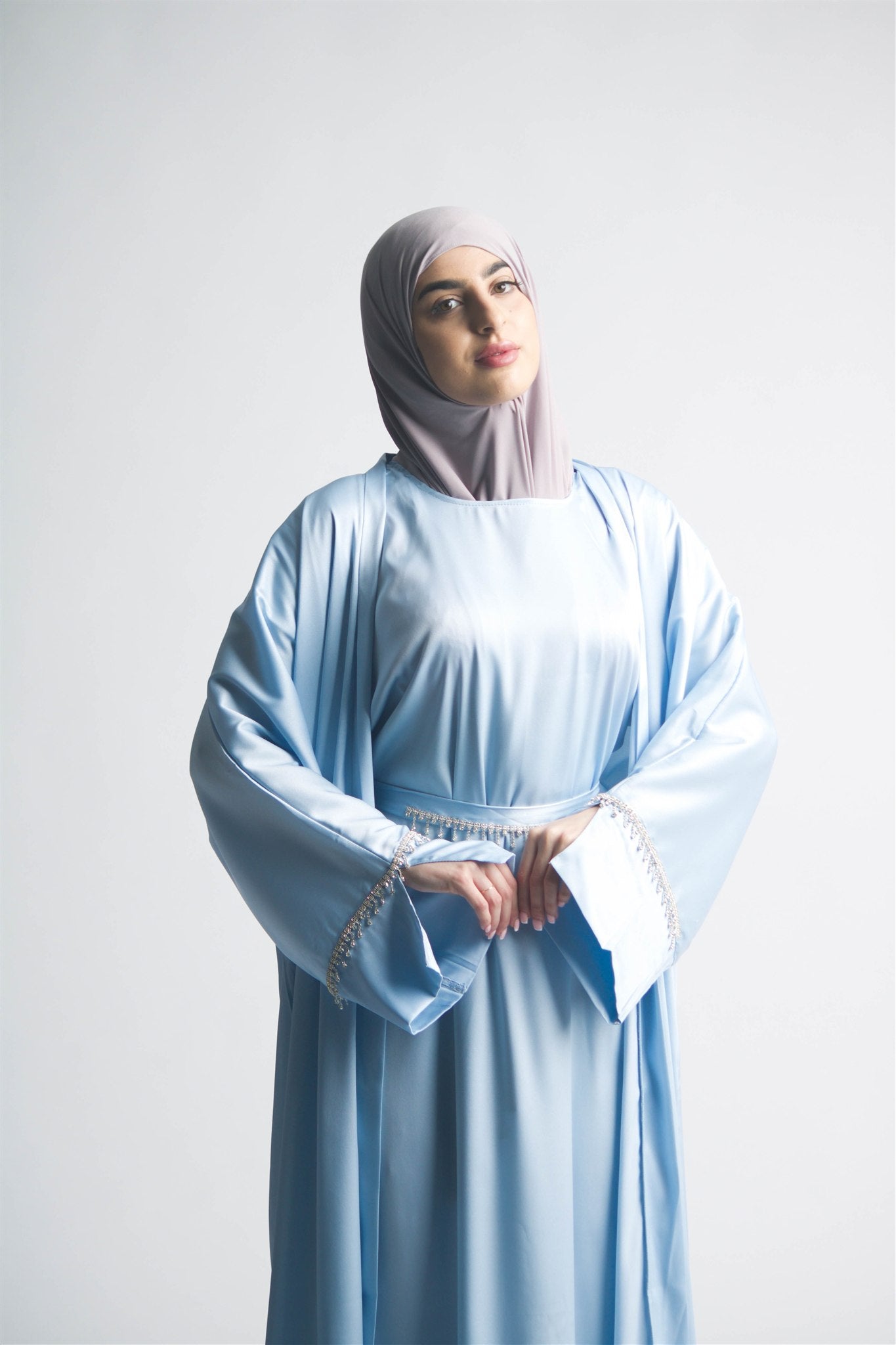 Celeste Sky Blue Abaya