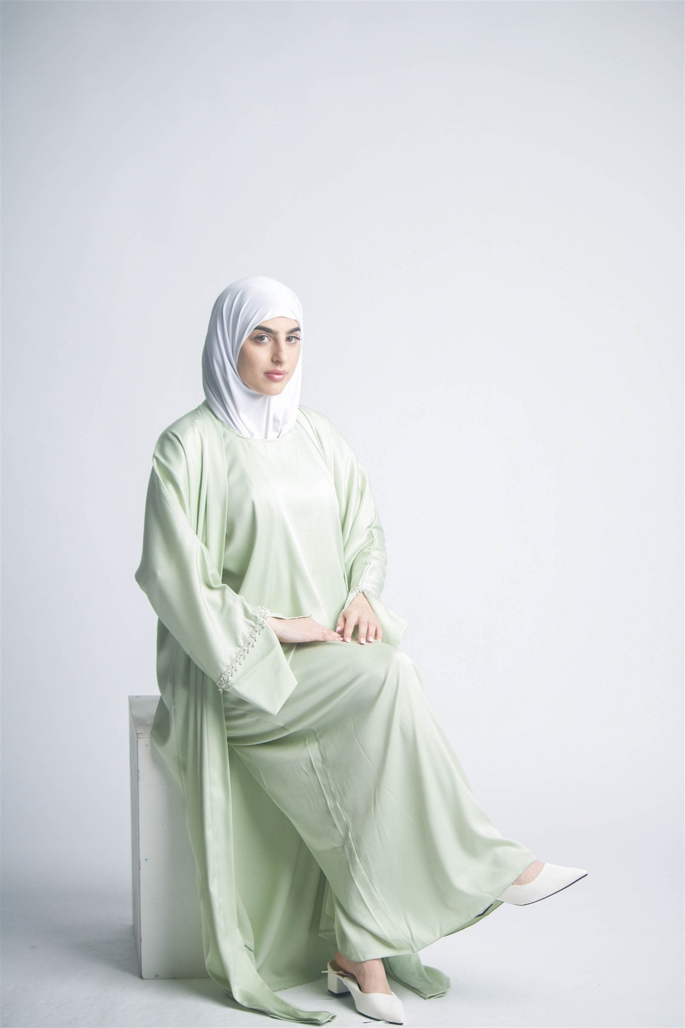 Celeste Sage Mint Abaya