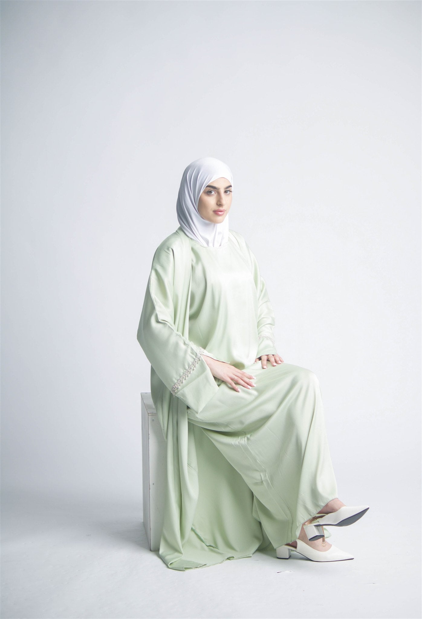 Celeste Sage Mint Abaya