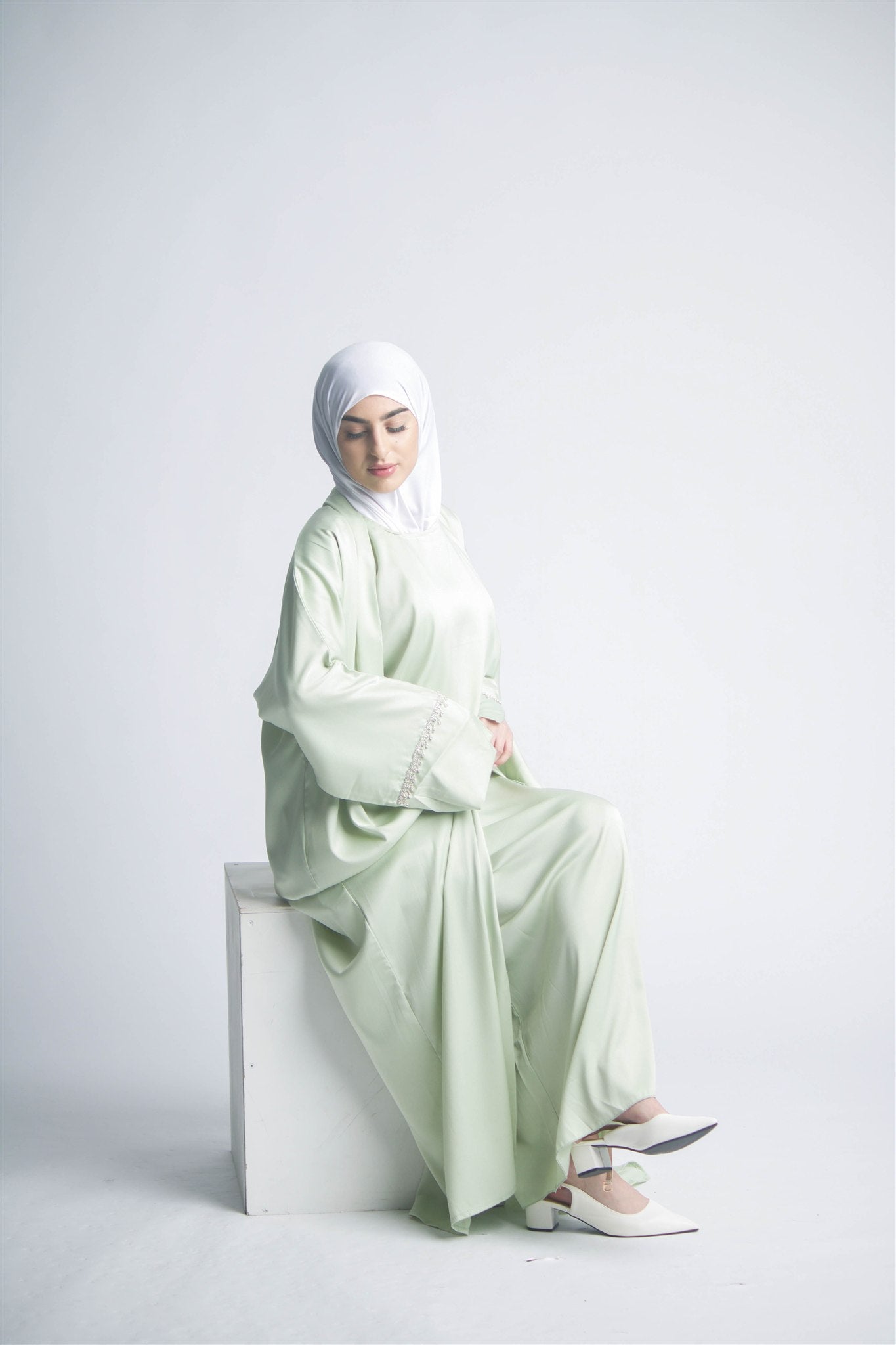 Celeste Sage Mint Abaya